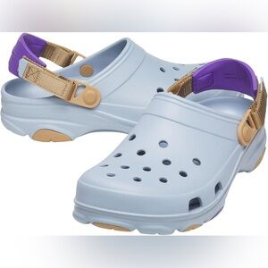 Crocs Sz 8 Women’s / 6 Men’s  Classic All Terrain Clogs in Blue /Grey Unisex